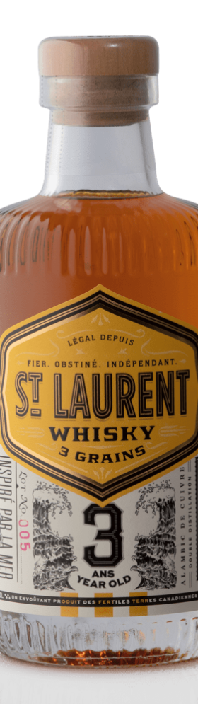 St. Laurent Whisky “3 Grains”, “3 Year Old”